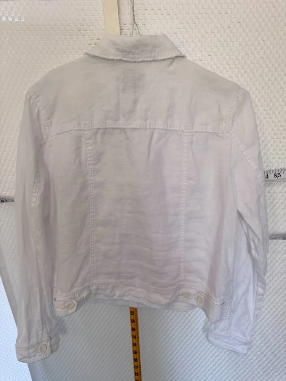 TOMMY BAHAMA WHITE LINEN JEAN JACKET STYLING JACKET SIZE L - Picture 5 of 10